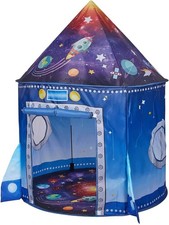 Pop up Play Toy House for Kid, Toddler Tent Large Rocket Ship Kids Tent