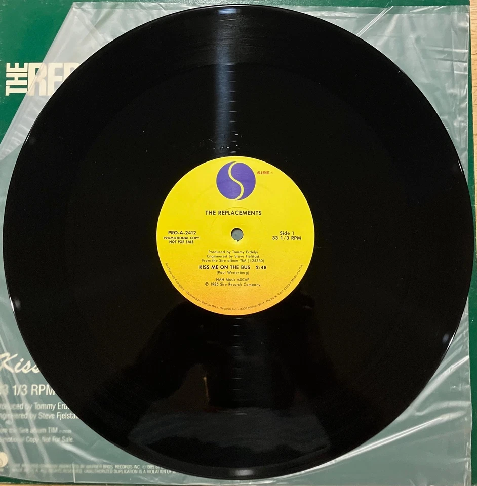The REPLACEMENTS Kiss Me On The Bus Sire Records Promotional  12" Single 1985 - Image 3 of 4