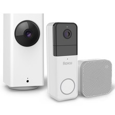 Roku Indoor Camera 360  Smart Home Wireless Video Doorbell Bundle 360 SE 