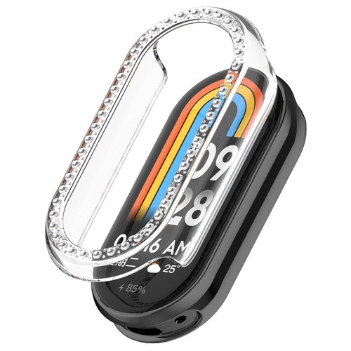 Bumber Diamond Encrusted Cover PC Screen Protector for Xiaomi Band 8 - Photo 8/17