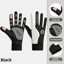 Touchscreen Gloves Windproof Fabric Heat Retention Silicone Grip Patterns