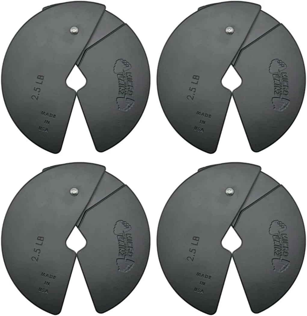 2.5 Lb Fractional Dumbbell Weight Plates - 4 Pack, USA Made, Choose Color