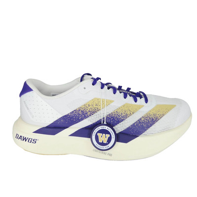 Adidas Adizero Evo SL Washington Dawgs White Purple Running Men's 6.5 JQ4578
