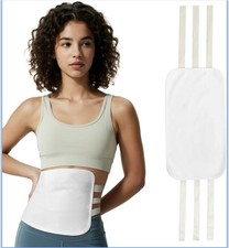 Organic Castor Oil Pack Wrap, Reusable  Adjustable White Brand New In Package