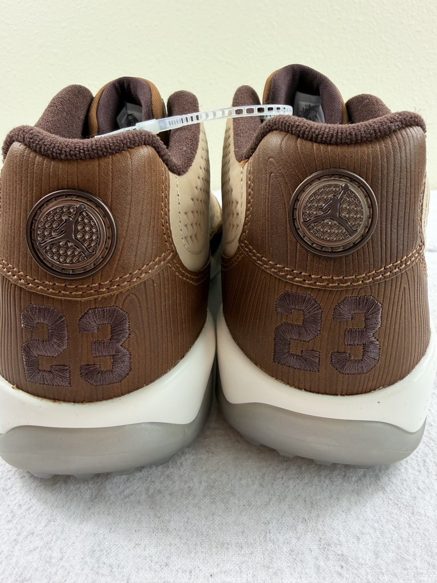 Nike Air Jordan 9 G Golf Masters 2024 Wood Woodgrain Shoes  display picture 3