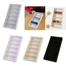 Glasses Display Tray Eyewear Storage Box Eyeglasses Display Case Velvet Lined 6