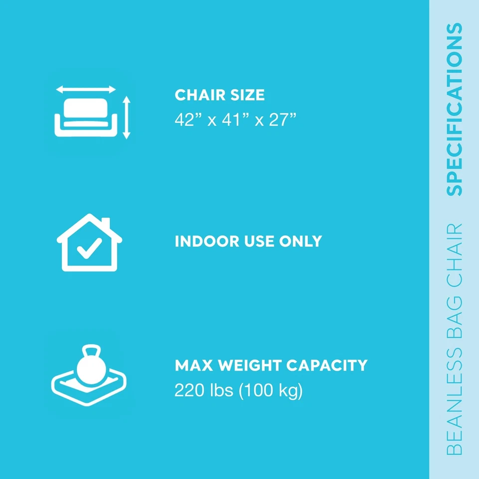 Intex Bolsa Sin Frijoles-Silla Inflable, 45" X 45" X 28" Gris Foto 3 de 4