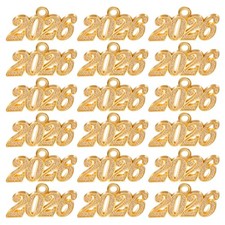 100Pcs Durable 2026 Alloy Number Charms for Necklace Bracelets DIY Decoration