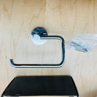 NEW Alno contemporary toilet paper holder - polished nickel  - 8366-PN