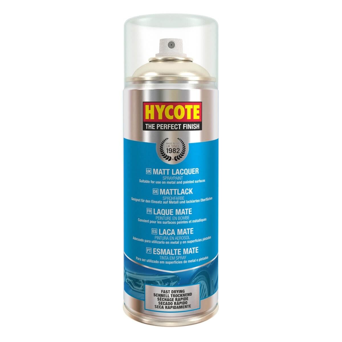 Hycote Clear Matt Lacquer Spray Paint Aerosol 400ml