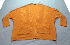 Charlotte Russe Cardigan Women's 1X Boho Academia Lounge Feminine Grandma  Brown