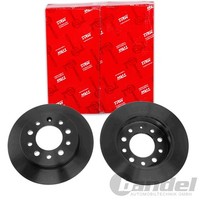 2X Trw Bremsscheiben 257,8Mm Voll Hinten Passend FÜR Hyundai Coupe Tiburon |