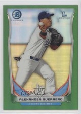 2014 Bowman Prospects Chrome Green Refractor 15/75 Alex Guerrero Alexander e6p