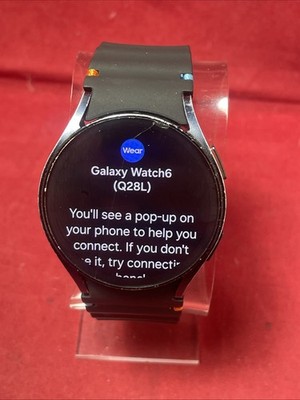 *AS-IS* Samsung Galaxy Watch6 40mm WiFi BT Graphite - SM-930 (Hairline Crack)