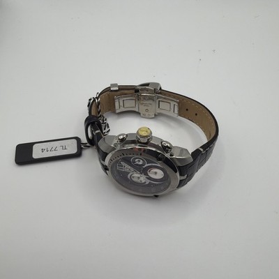 Tonino Lamborghini Mens Swiss Chronograph Watch TL7714 Stainless Steel & Black