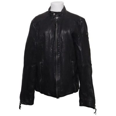 Tigha, Lederjacke, Herren, Größe: L, Schwarz, Baumwolle/Leder/Polyester #g2D