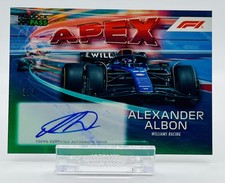 ALEX ALBON SIGNED TOPPS F1 PADDOCK PASS APEX AUTOGRAPH CARD 3/3
