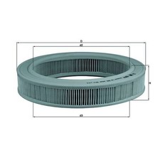 ORIGINAL® Knecht Luftfilter für Opel VECTRA A CORSA A CC KADETT E CC MANTA B