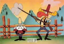 Rocky and Bullwinkle Postcard by Classico San Francisco #253-015