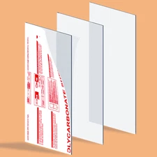 Polycarbonate Clear Plastic Sheet for DIY Projects, Balcony Railings Greenhouse