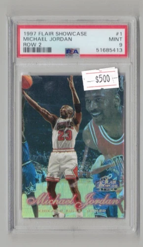 1997 Flair Showcase Michael Jordan Row 2 PSA 9
