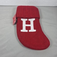 Letter H Wondershop Monogram Mini Christmas Stocking Initial Red Knit Target