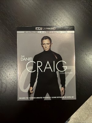 James Bond The Daniel Craig 4- Film Collection 4K UHD Blu-ray No Digital