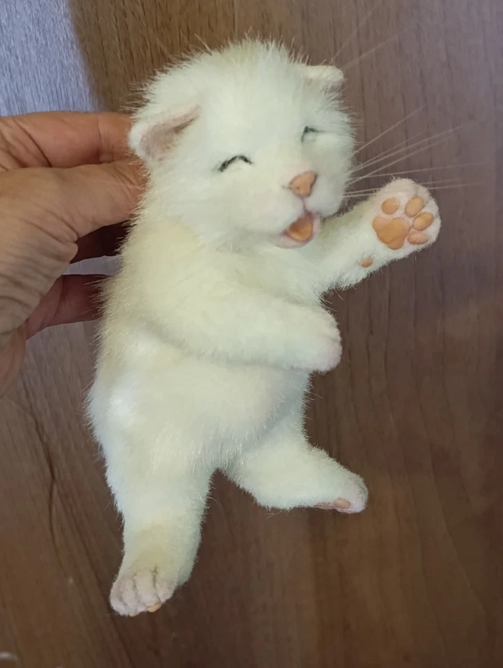 realistic newborn plush  kitten handmade-OOAK - Collectible Art Doll - Image 3 of 4