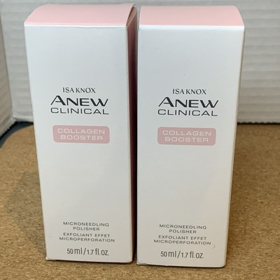 2 New Isa Knox Anew Clinical Collagen Booster Microneedling Exfoliant 1.7 Oz