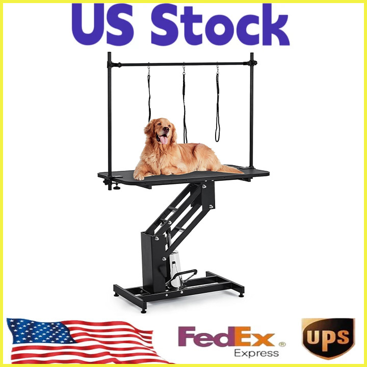43.6"Pet Grooming Table for Large Dogs,Heavy Duty Height Adjustable Dog Grooming