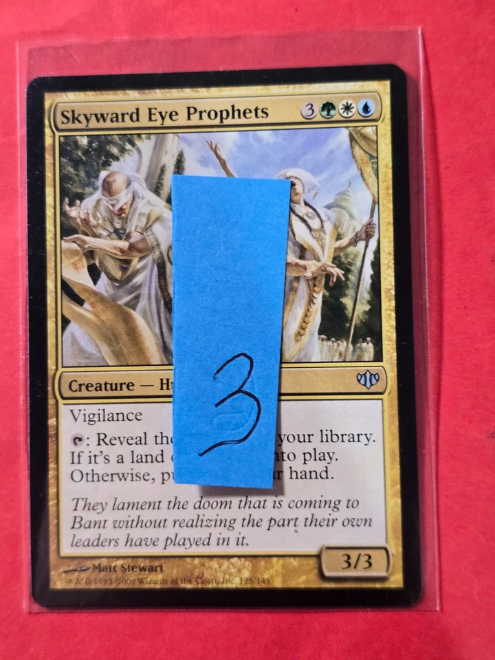 2009 Magic The Gathering Conflux #125 Skyward Eye Prophets, UC, NF, cd3 - Image 3 of 3