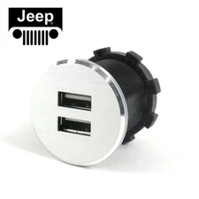 12V Dual USB Port Car Cigarette Lighter Socket Splitter Charger Billet  CJ-6