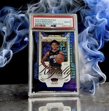 PAOLO BANCHERO 2022 Crown Royale Asia GOLD RC /8 PSA 10 POP 2 🔥JERSEY MATCH 5/8