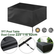 7ft Heavy Duty Billiard Snooker Pool Table Dust Cover Protector Black
