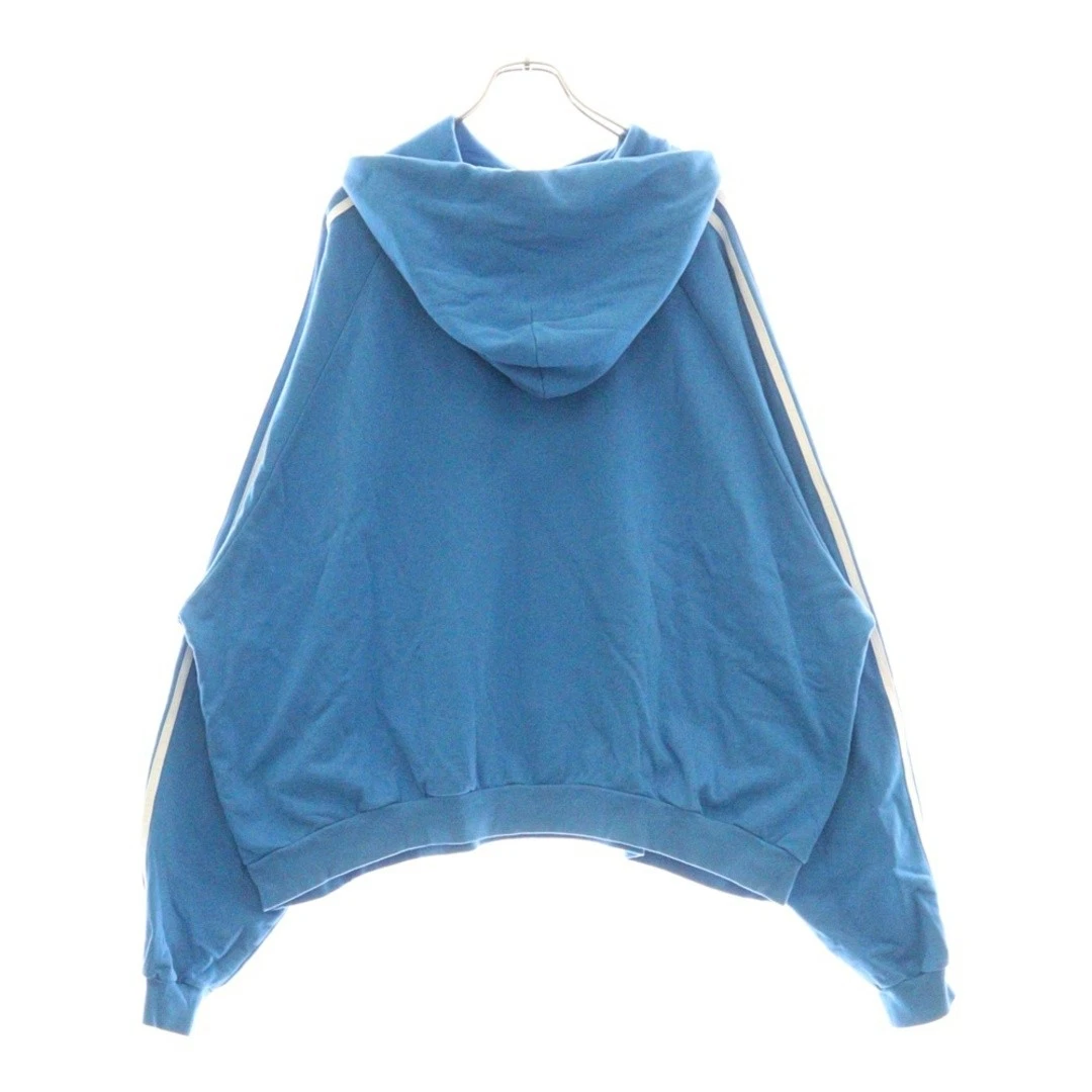 Felpa con cappuccio BALENCIAGA 22aw x adidas vestibilità grande logo pullover blu 729322 TNVN2 usata 9