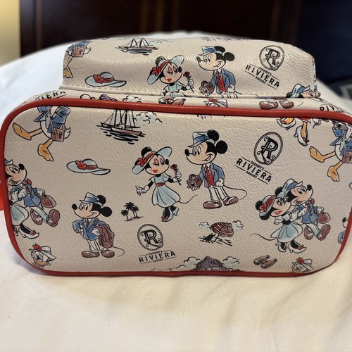 Disney Riviera Resorts Loungefly Mickey Etal Backpack, 11” Tall-9” Wide Ex Cond - Picture 8 of 18