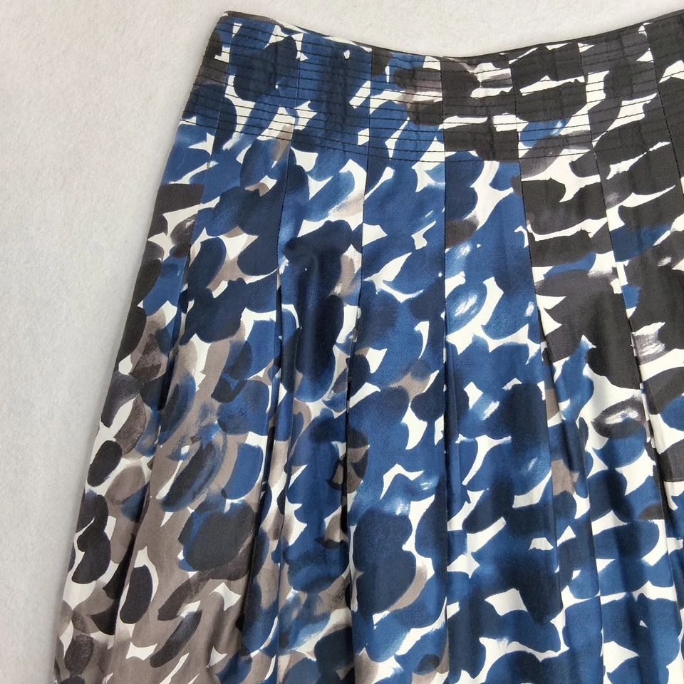 Falda plisada Anthropologie Maeve para mujer 10 ecléctica artística línea A azul negra Foto 2 de 4