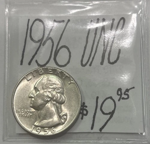 1956 Washington Silver Quarter UNC! ENN Coins