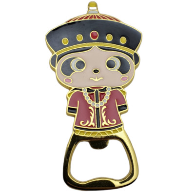 Chinese Empress Fridge Magnet Souvenir Bottle Opener Metal Travel Tourist China