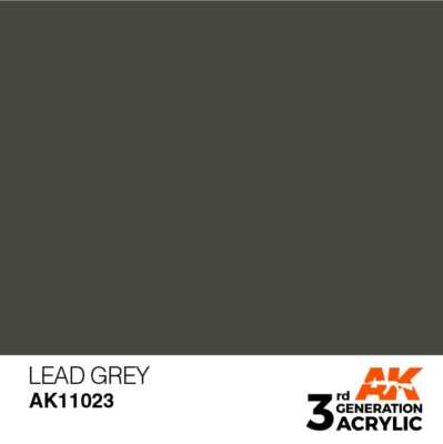 AK INTERACTIVE 11023 3GA LEAD GREY (STANDARD) 17ml (3GEN Acrylic Paint)