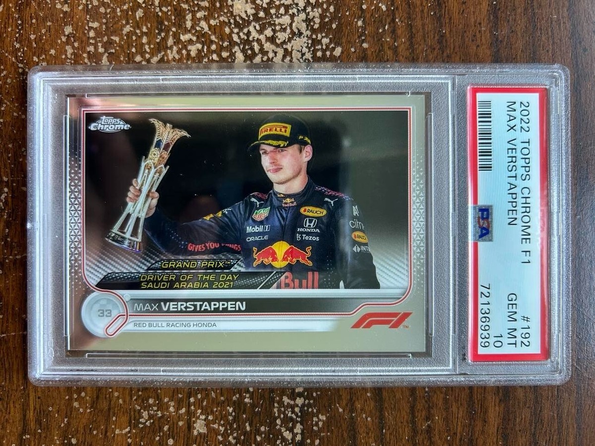 Max Verstappen #192 - 2022 Topps Chrome F1 - PSA 10 GEM MT | eBay