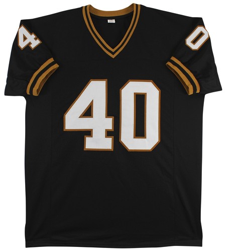 Purdue Mike Alstott Authentic Signed Black Pro Style Jersey BAS Witnessed - Picture 3 of 3