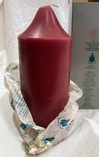 PartyLite CRANBERRY 3 x 7 Bell Top Pillar Candle Red