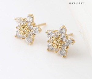white stone stud earrings