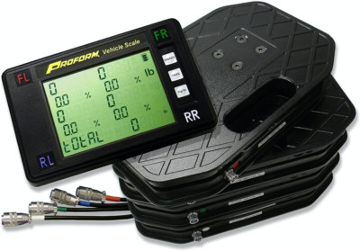 Vehicle Scale System Kit - 1,250 Lbs Capacity, 4 Scale Pads Included