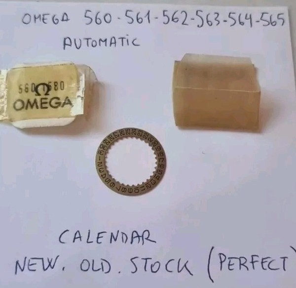 Omega 560-1580,calendario Omega 562,omega 565 Calendar,gold,new Old Stock