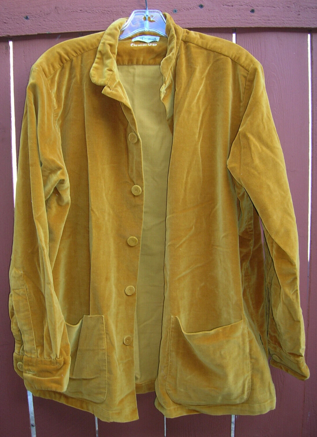 Giacca Christian Dior vintage anni 60 cotone velluto M media RN 13968 velluto OFFERTA