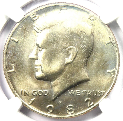 1982-P Kennedy Half Dollar 50C Coin -  NGC MS67+ Plus Grade - $5,500 Value