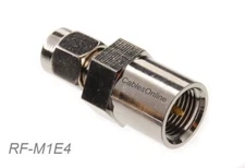 FME Male to SMA Male 50-ohm Coax Antenna Adapter, Cablesonline RF-M1E4