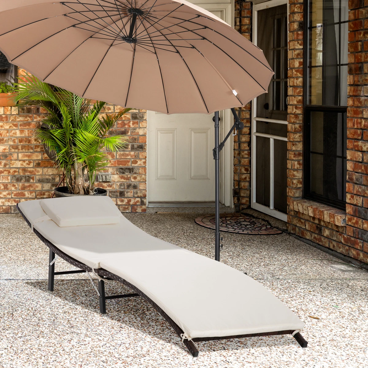 Outsunny folding sun lounger cheap
